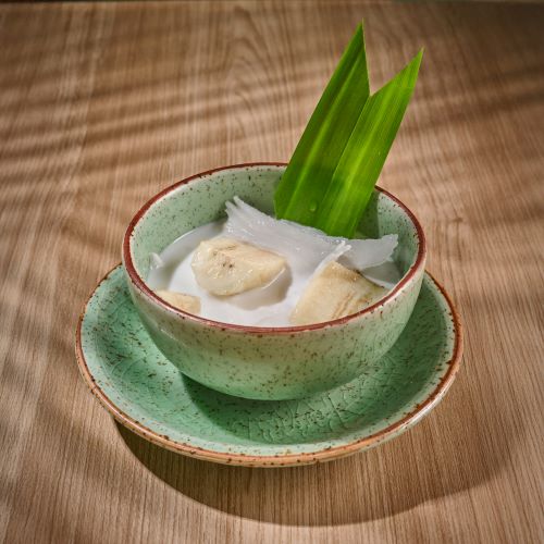 Homemade Poached Banana In Sweet Coconut Milk